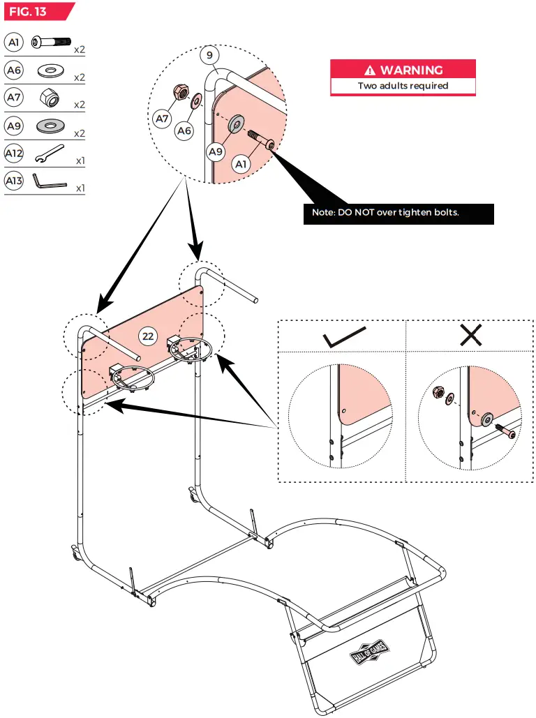 MD SPORTS BG138Y22001 Extra Long Shot EZ Fold Premium Arcade Basketball Game - Figure 13