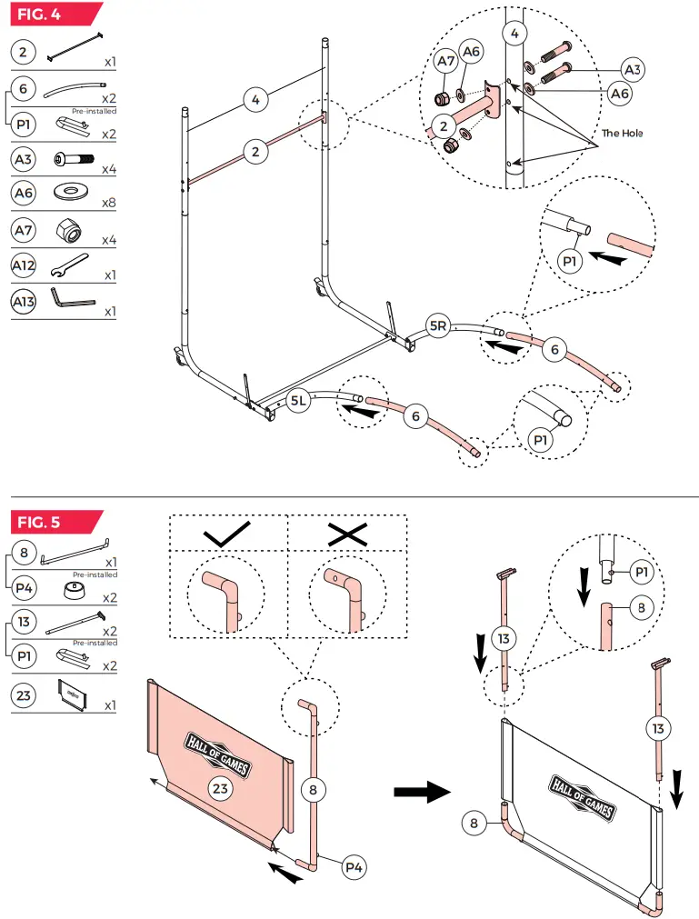 MD SPORTS BG138Y22001 Extra Long Shot EZ Fold Premium Arcade Basketball Game - Figure 8
