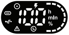 MOMAN Power 99 Touch Mini V-Lock Battery - Screen Display