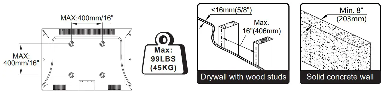 MOUNTUP MP0010-B Full Motion TV Wall Mount - figure 1