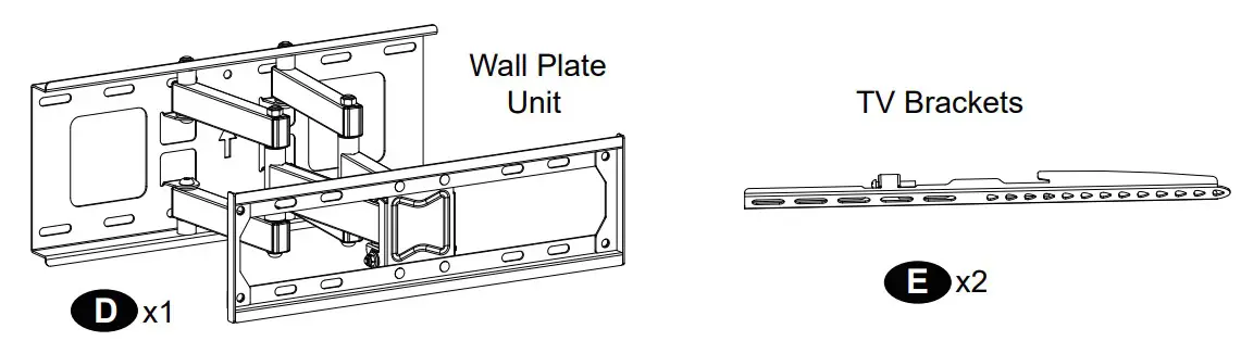 MOUNTUP MP0010-B Full Motion TV Wall Mount - figure 3