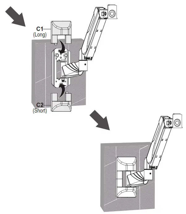 MOUNTUP MU2009 Single Monitor Wall Mount - Hang Monitor 2