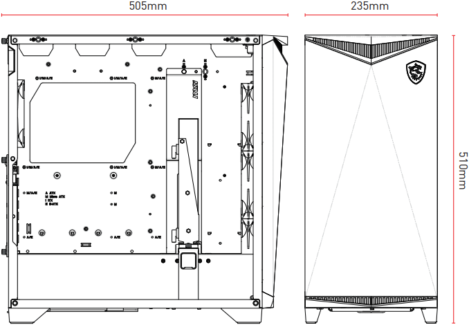 MSI MPG GUNGNIR 300R AIRFLOW MPG Series PC Case - b3
