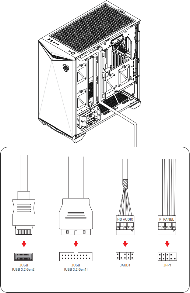 MSI MPG GUNGNIR 300R AIRFLOW MPG Series PC Case - c16
