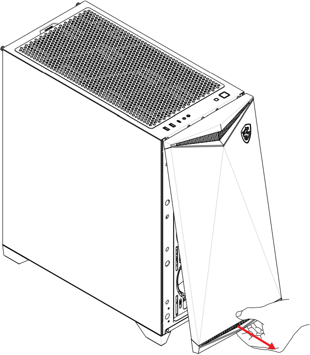 MSI MPG GUNGNIR 300R AIRFLOW MPG Series PC Case - c3