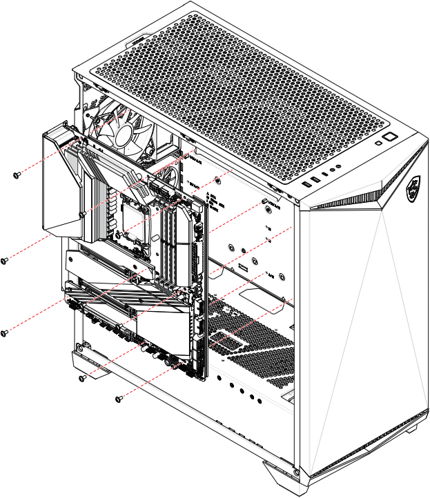 MSI MPG GUNGNIR 300R AIRFLOW MPG Series PC Case - c6