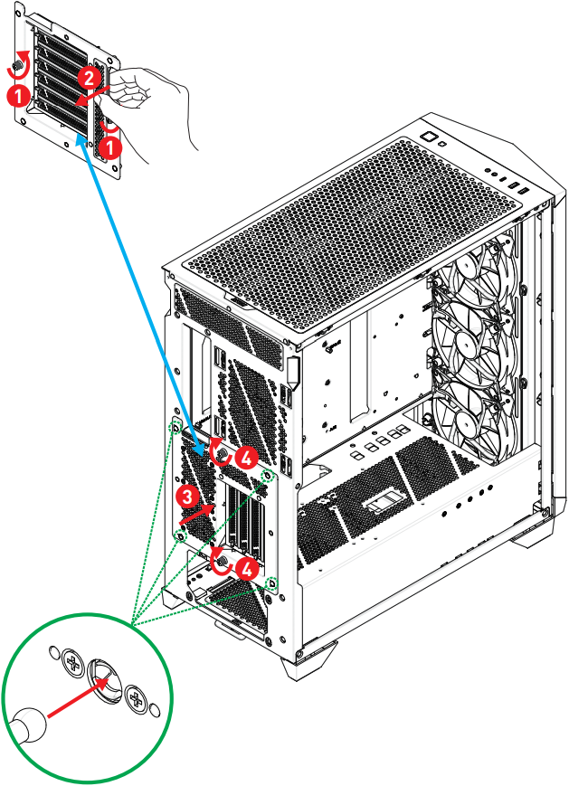 MSI MPG GUNGNIR 300R AIRFLOW MPG Series PC Case - c9