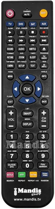 Mandis RC675 Remote Control