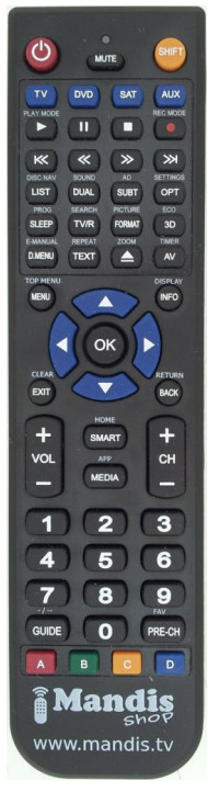 Mandis RM-C3184 Replacement Remote Control - Remote 1