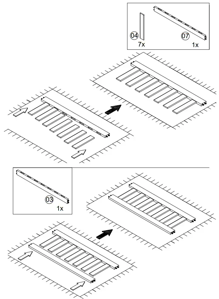Maxwood WML30039 Max and Lily Twin Over Twin Low Bunk with Slide and Ladder - Parts 6