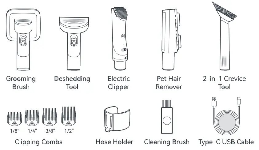 Meowant MW PV01 Pet Grooming Kit - Brush