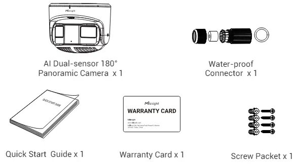 Milesight MS C8477 PC IP Video Surveillance Camera - 1. Package Contents