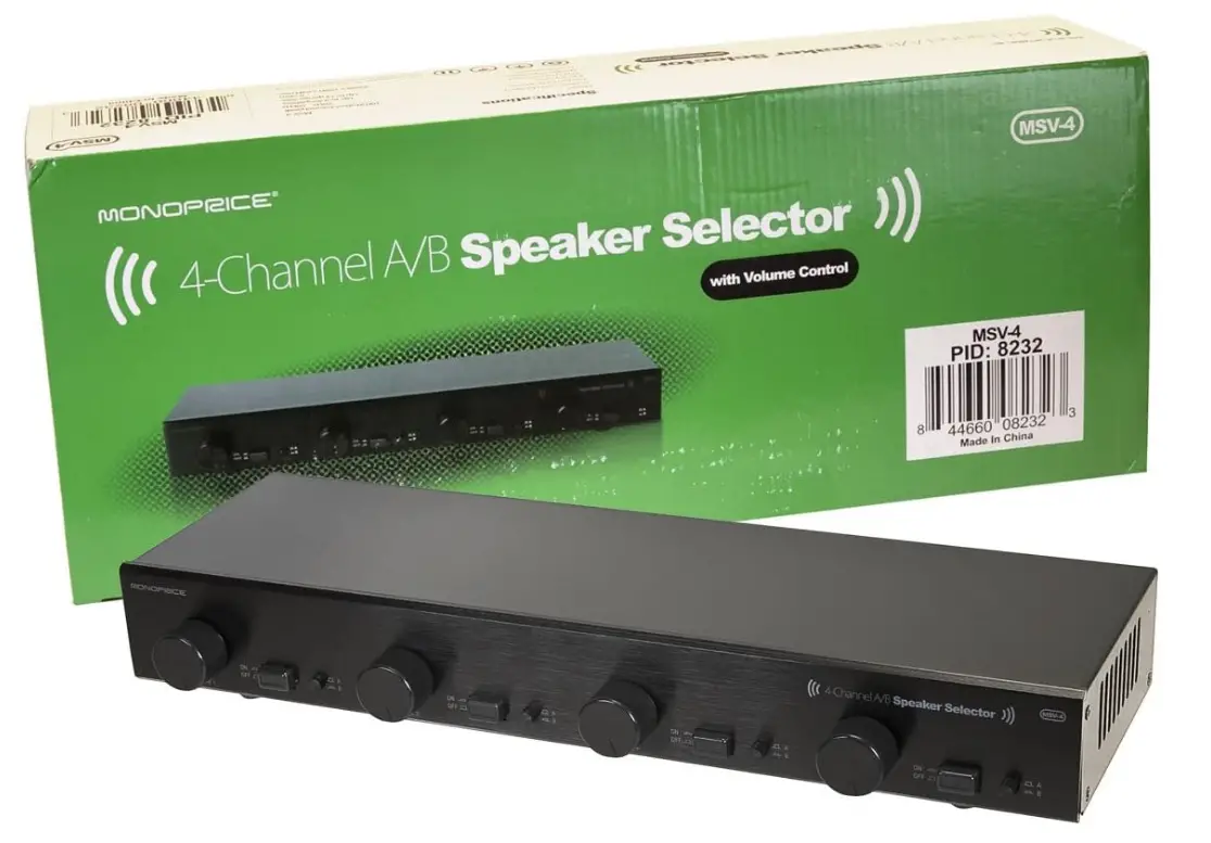Monoprice 108232 4-Channel A-B Speaker Selector-fig-2