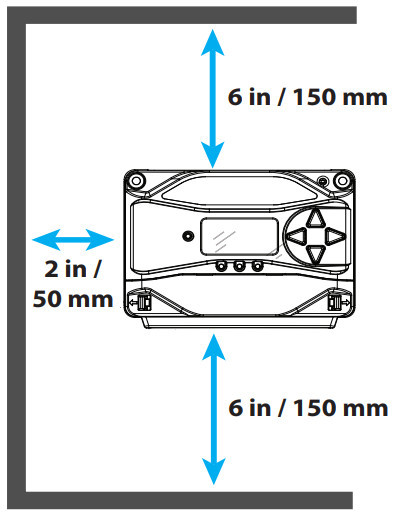 Morningstar PS-15 Solar Charging System Controller - Proper Clearances for Passive