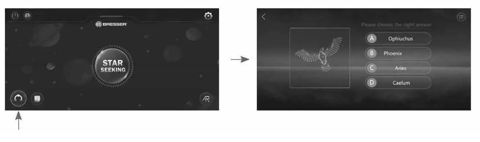 How to install & use the BRESSER AR Telescope app