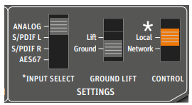 Configuring AES67 network and audio settings