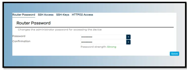 Change Router Password