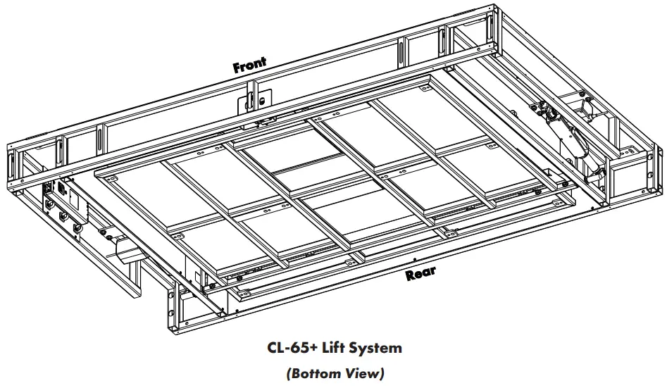 NEXUS 21 CL 65 Professional Grade Flip Down TV - Parts List