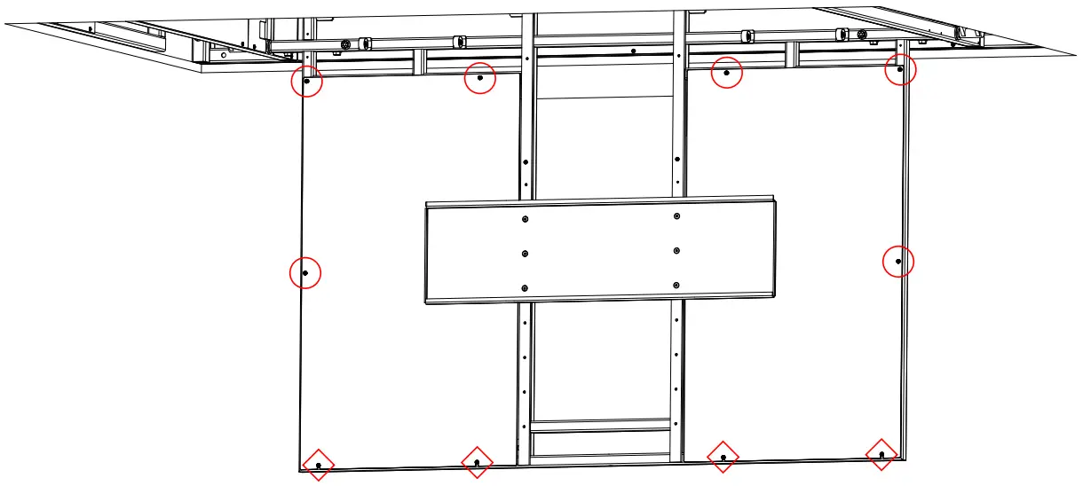 NEXUS 21 CL 65 Professional Grade Flip Down TV - Using the image above