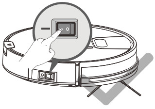 NOISZ S8 Pro Robot Vacuum and Mop 2 in 1 - Power Switch