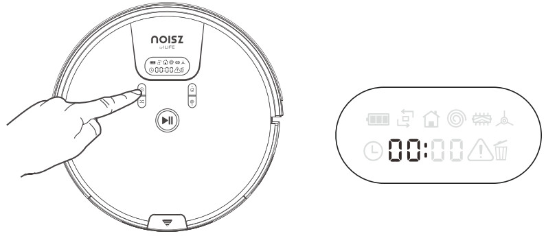 NOISZ S8 Pro Robot Vacuum and Mop 2 in 1 - Setting local time