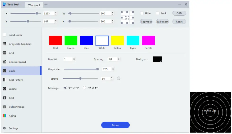 NOVASTAR Test Tool Software - Checkerboard 1