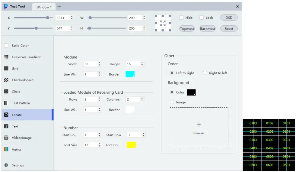 NOVASTAR Test Tool Software - Checkerboard 3