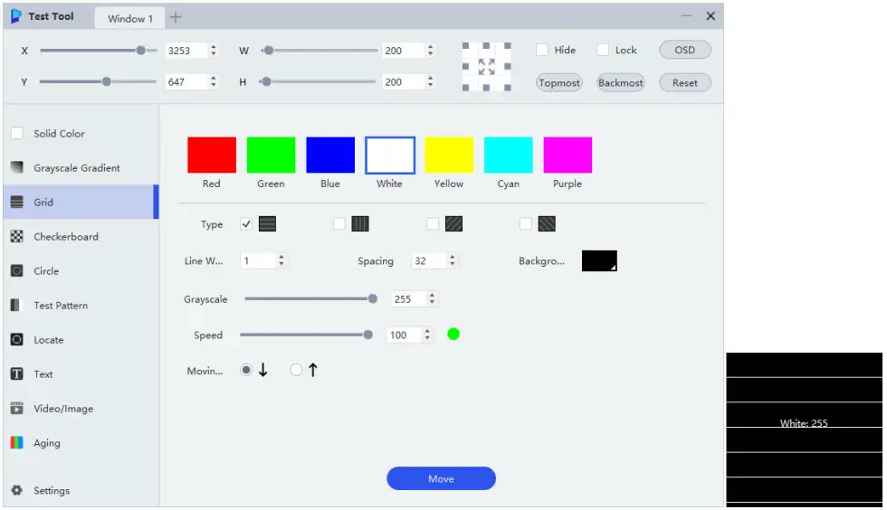 NOVASTAR Test Tool Software - Grayscale 1