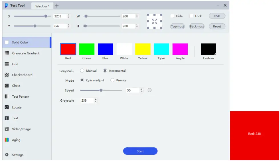 NOVASTAR Test Tool Software - Patterns 3
