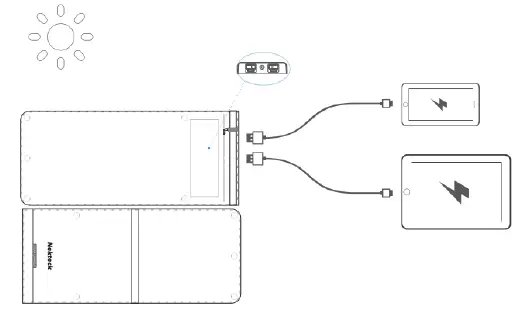 Nekteck-SM-B4112-Portable-Solar-Panel-Charger-FIG-1