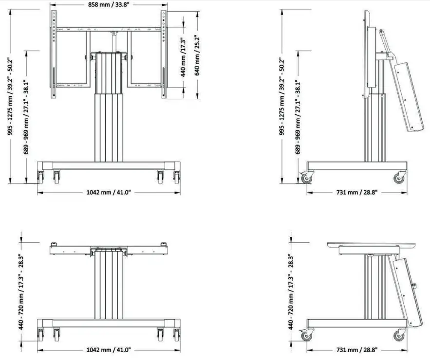 Neomounts by Newstar PLASMA-M2550T Floor Stand - fig 1