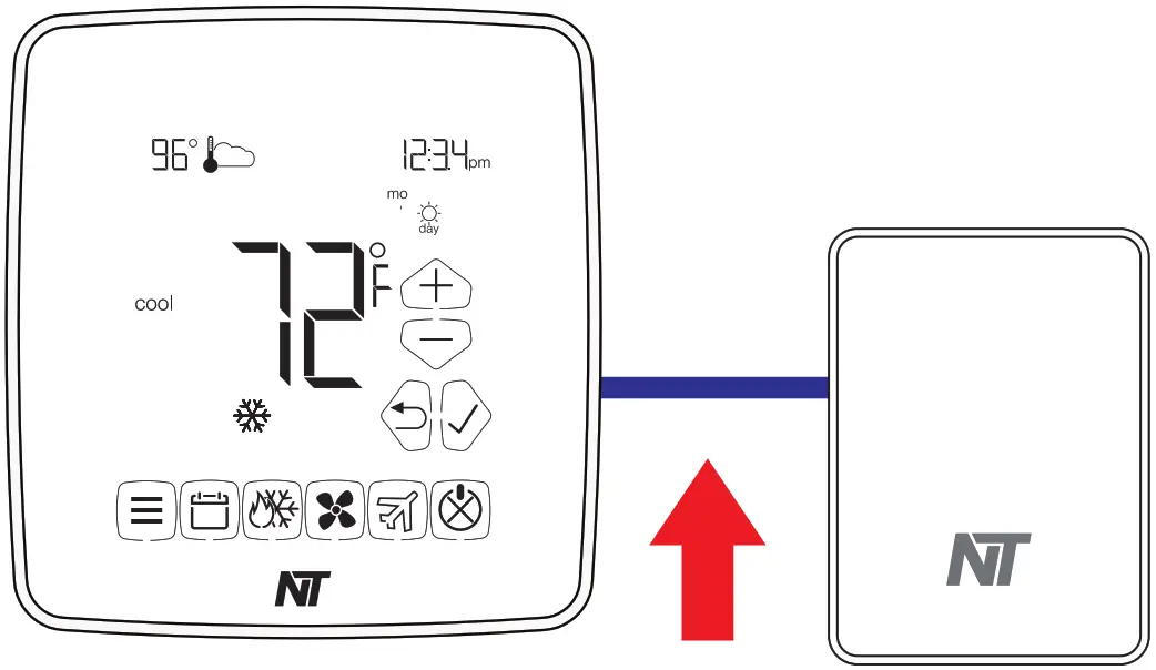 Network Thermostat NetX NT URS Universal Remote Sensor - supply air path