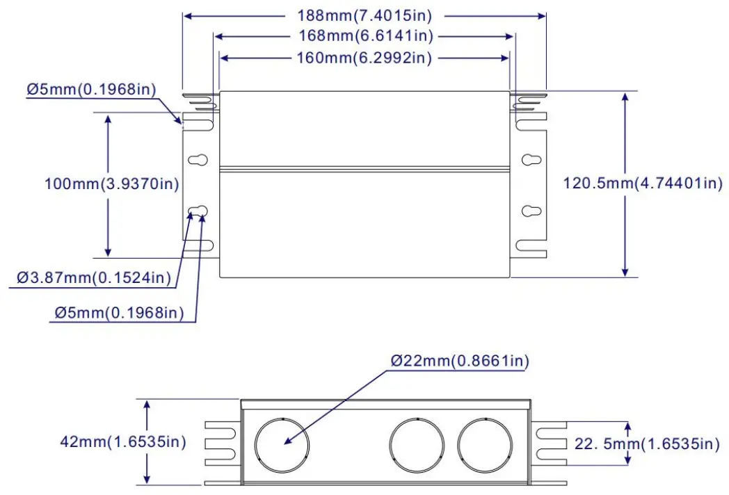 Newest 100W 12V Dimmable LED Driver - Mechanical
