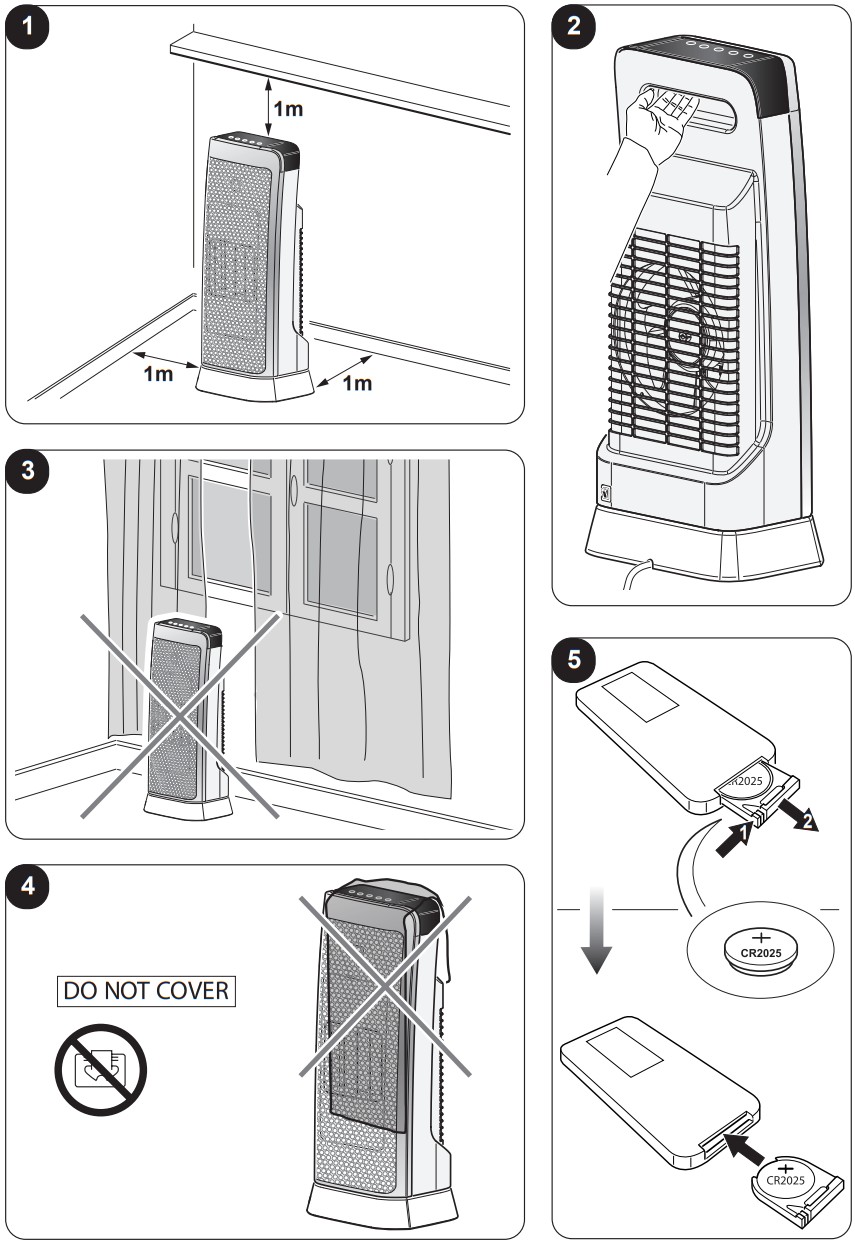 OLIMPIA SPLENDID Caldo Trendy ST Ceramic Fan Heaters - Figure 1