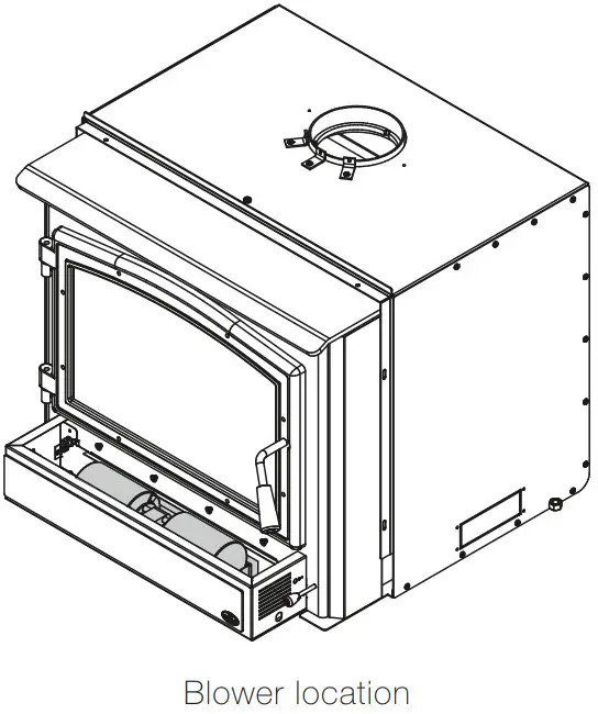 OSBURN 3500 Wood Insert - Blower