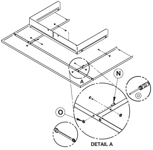 OSBURN 3500 Wood Insert - DETAIL A