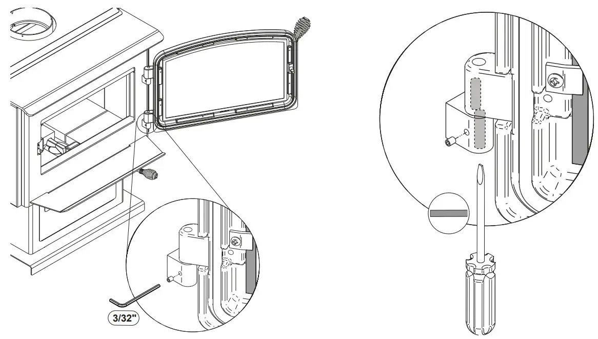 OSBURN 3500 Wood Insert - Door Alignment