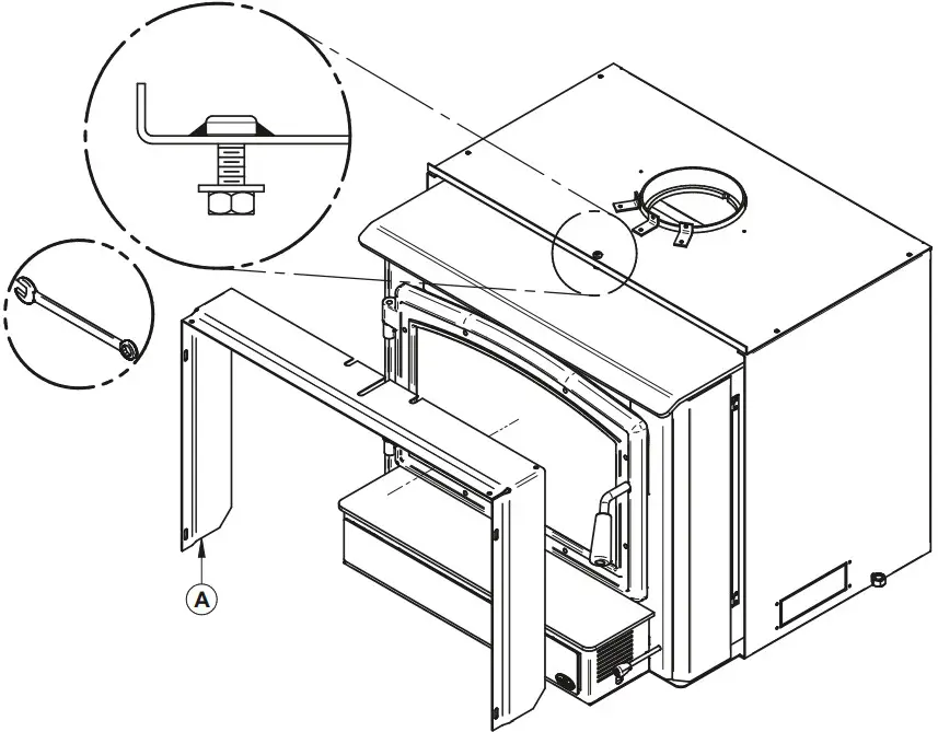 OSBURN 3500 Wood Insert - FACEPLATE AND TRIMS INSTALLATION