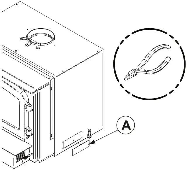 OSBURN 3500 Wood Insert - FRESH AIR INTAKE KIT INSTALLATION