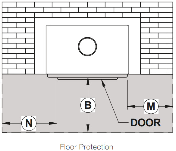 OSBURN 3500 Wood Insert - Floor Protection