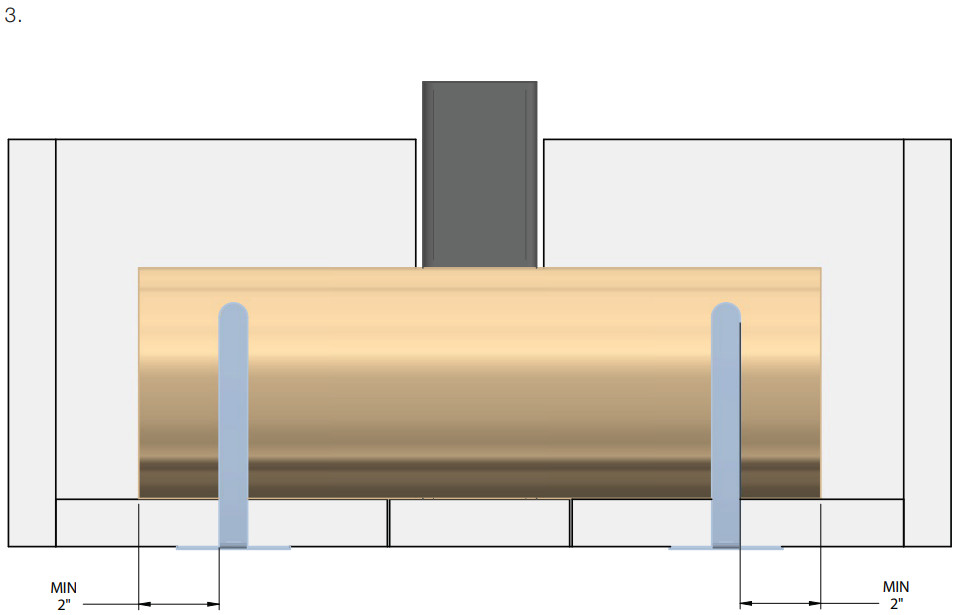OSBURN 3500 Wood Insert - LOG RETAINERS INSTALLATION 2