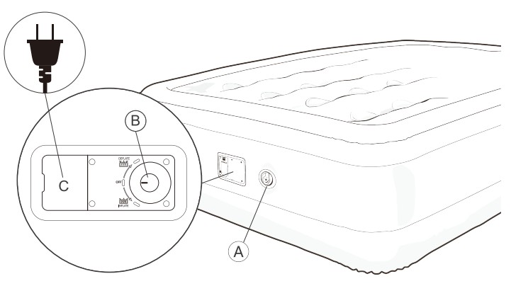 OhGeni King Size Air Mattress with Built In Pump - parts 2