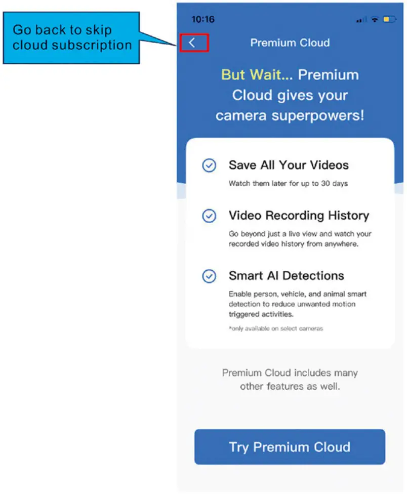 PANORAXY A16 Wireless Home Indoor Security Camera - Cloud Stroage