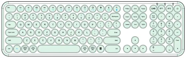 PANTONE WGJP-045-3 Wireless Keyboard
