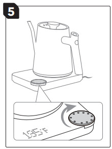 PARIS RH NE PE EK005 Gooseneck Electric Kettle - USING 4