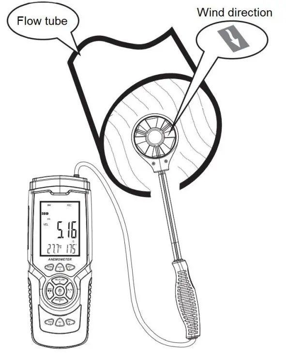 PCE HWA 30 Hot Wire Anemometer - description 2