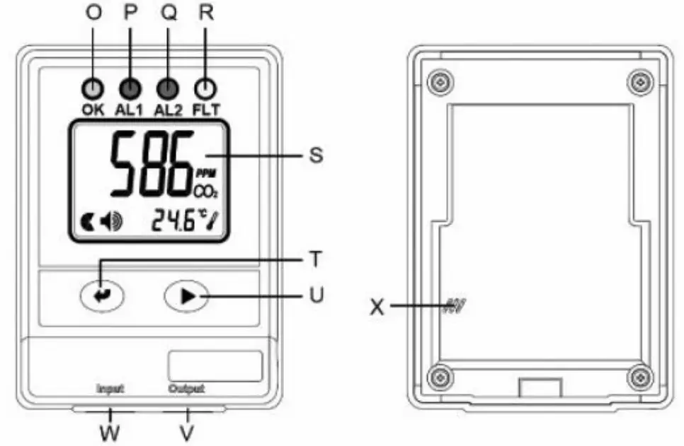 PCE Instruments PCE-WMM 50 CO2 Analyzer - Remote display unit