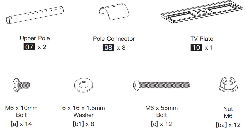 PERLEGEAR-PGTVMC14-Rolling-TV-Stand-fig-10