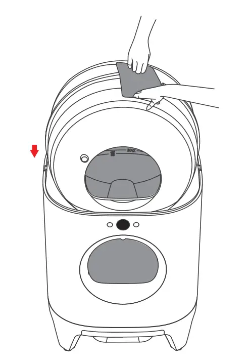Install The Cylinder And Pour In The Litter
