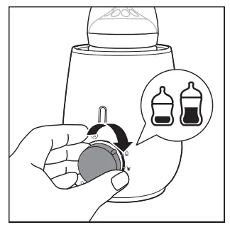 Using the bottle warmer